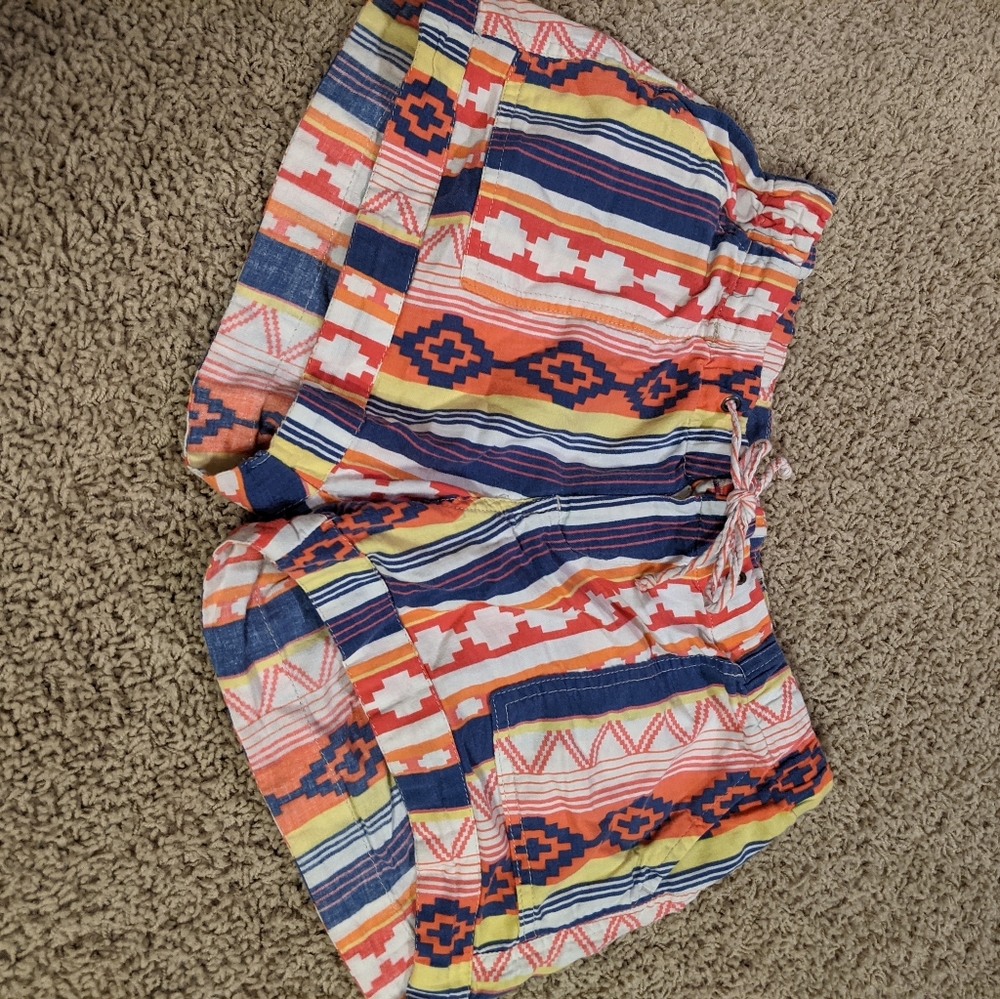 Tribal print cotton shorts